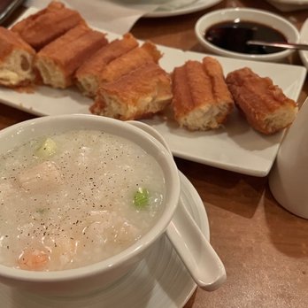 JOY Asian Cuisine - Seafood Congee is bland and Chinese Donut is deep fried until it's hard as a rock. - Asian Fusion Near Me - Indio, California JOY Asian Cuisine - Seafood Congee is bland and Chinese Donut is deep fried until it's hard as a rock. - Asian Fusion Near Me - Indio, California