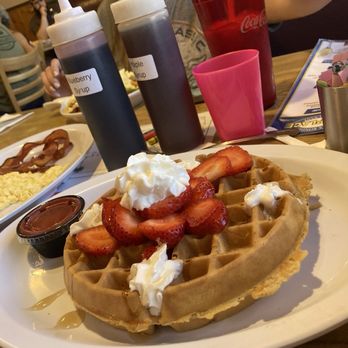 The Place - Waffle with strawberries - Breakfast & Brunch Near Me - Glendale, Arizona The Place - Waffle with strawberries - Breakfast & Brunch Near Me - Glendale, Arizona