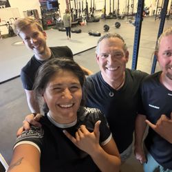 Progressive Defense Tactics - Danny, Daniel, Xi and me, post training session.