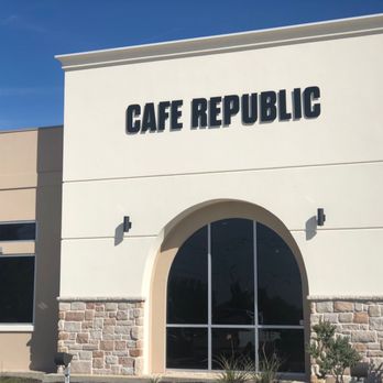 Cafe Republic - Exterior sign in front of the cafe. - Breakfast & Brunch Near Me - Fort Worth, Texas Cafe Republic - Exterior sign in front of the cafe. - Breakfast & Brunch Near Me - Fort Worth, Texas