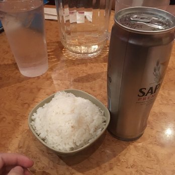 Plum Tree Restaurant - White rice and Sapporo - Japanese Near Me - Ithaca, New York