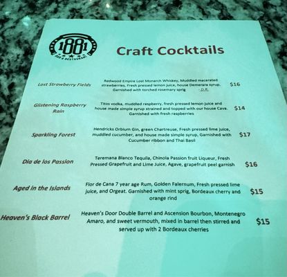 Menu photo 8 1881 Restaurant & Bar Kissimmee, FL Menu photo 8 1881 Restaurant & Bar Kissimmee, FL