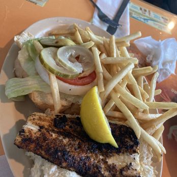 Crab Shack Restaurant - blacken mahi sandwich - Seafood Near Me - St Petersburg, Florida Crab Shack Restaurant - blacken mahi sandwich - Seafood Near Me - St Petersburg, Florida