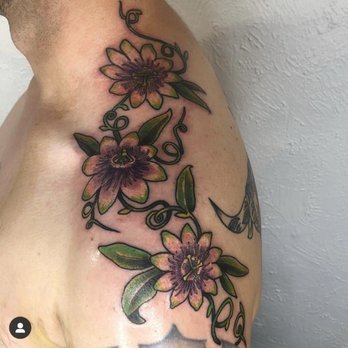 Castro Tattoo - Autumn designed this passion vine tattoo on the spot and I love it! - Tattoo Near Me - San Francisco, California Castro Tattoo - Autumn designed this passion vine tattoo on the spot and I love it! - Tattoo Near Me - San Francisco, California