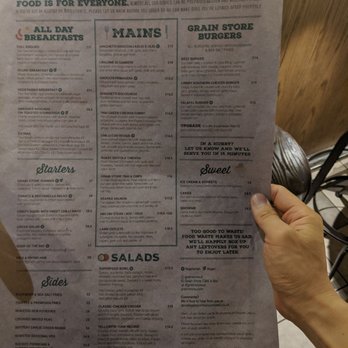 Grain Store Cafe & Bar - Menu - Cafes Near Me - Horley, WSX