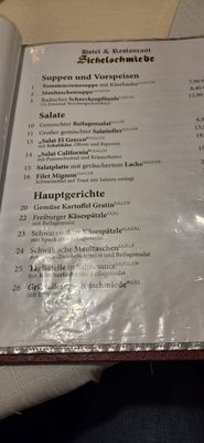 Menu photo 1 Restaurant Sichelschmiede Freiburg, BW Menu photo 1 Restaurant Sichelschmiede Freiburg, BW