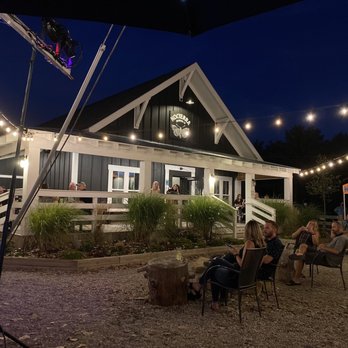 Nocterra Brewing - Patio under the lights - Breweries Near Me - Powell, Ohio