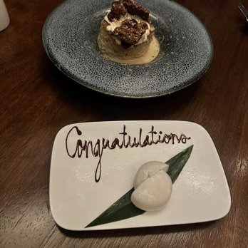 Nobu - Mochi (on the house) and dulce de leche desert - Japanese Near Me - Wailea-Makena, Hawaii Nobu - Mochi (on the house) and dulce de leche desert - Japanese Near Me - Wailea-Makena, Hawaii