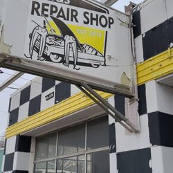 B&S Repair Shop - Main sign