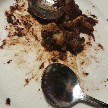 James Joyce Irish Pub - This is what's left of our chocolate chip bread pudding. Does that tell you how good it was? - Irish Near Me - Durham, North Carolina James Joyce Irish Pub - This is what's left of our chocolate chip bread pudding. Does that tell you how good it was? - Irish Near Me - Durham, North Carolina