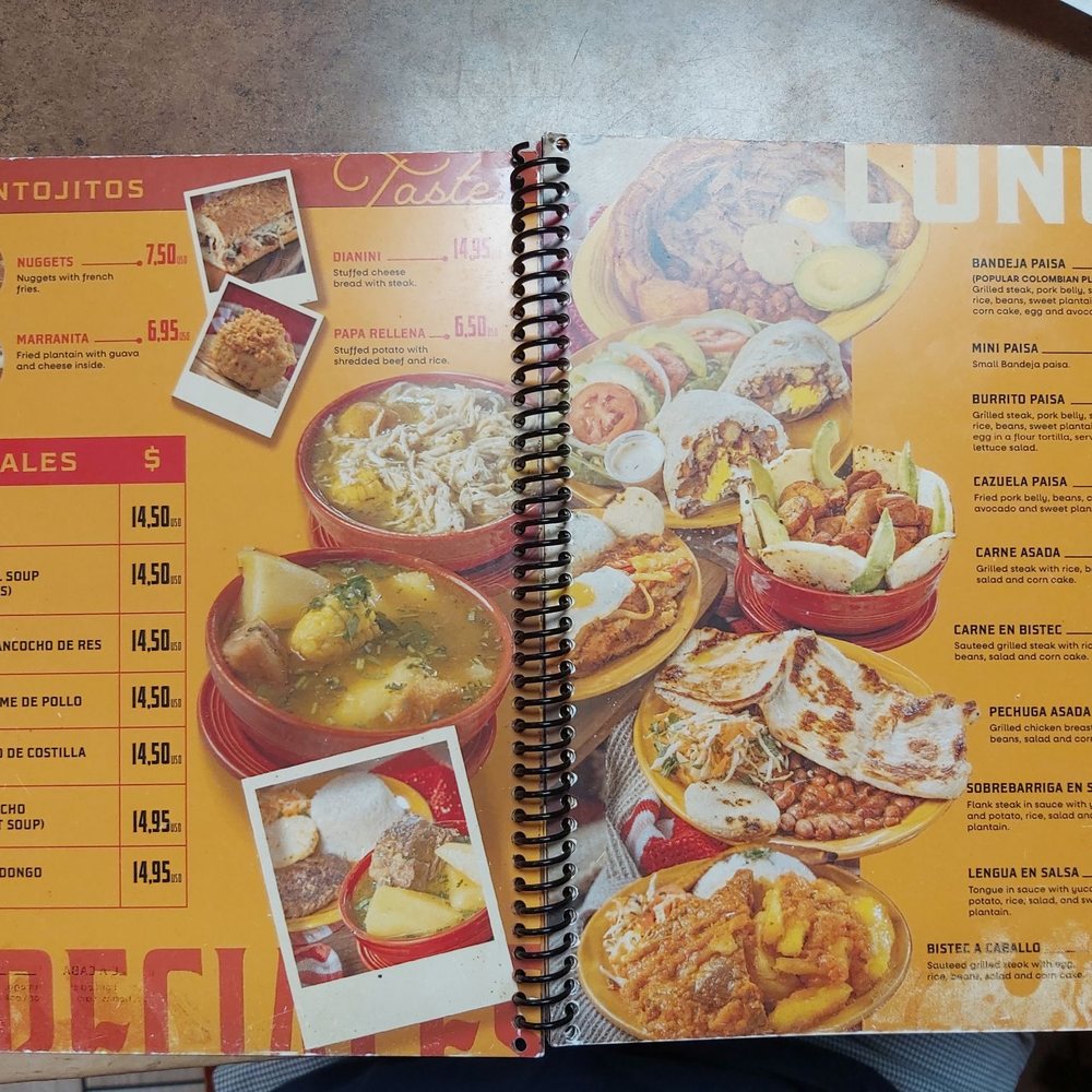 Cafe & Sabor - Menu - Colombian Near Me - Richmond, Virginia