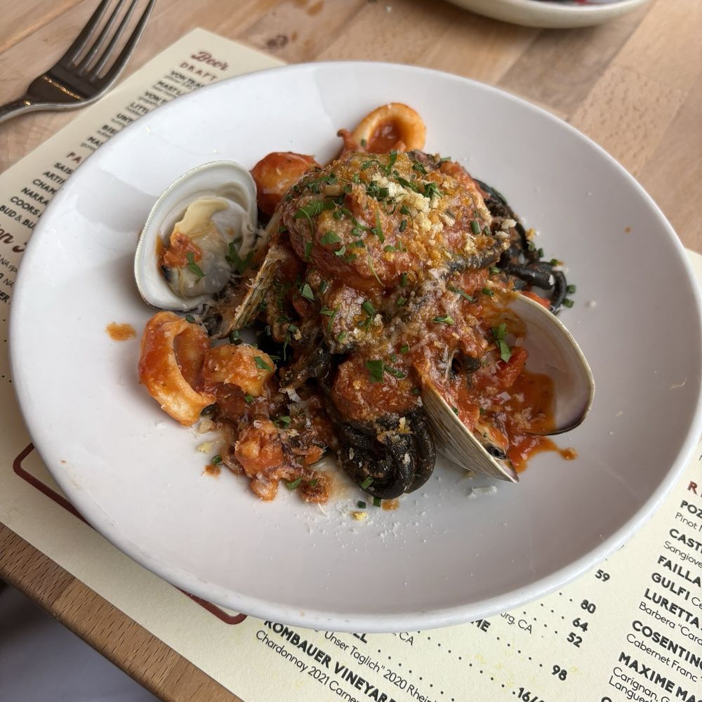 Dotty’s Kitchen & Raw Bar - Pasta Pescadora (half portion, split up for two people to share) - Seafood Near Me - Quincy, Massachusetts