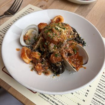 Dotty’s Kitchen & Raw Bar - Pasta Pescadora (half portion, split up for two people to share) - Seafood Near Me - Quincy, Massachusetts