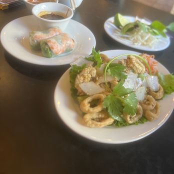 Pho Anvi - Shrimp spring rolls and fried calamari - Vietnamese Near Me - Norwalk, California Pho Anvi - Shrimp spring rolls and fried calamari - Vietnamese Near Me - Norwalk, California