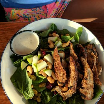 Fager's Island - Spinach salad with chicken $16! Yikes! - Seafood Near Me - Ocean City, Maryland Fager's Island - Spinach salad with chicken $16! Yikes! - Seafood Near Me - Ocean City, Maryland