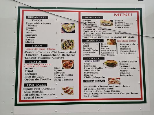 Menu photo 2 Letty’s Tacos Austin, TX