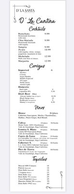 Menu photo 5 D' La Santa Seattle, WA Menu photo 5 D' La Santa Seattle, WA