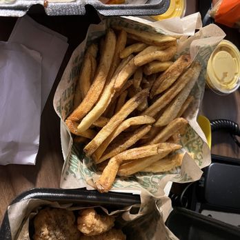 Wingstop - two trays of fried chicken and french fries - Chicken Wings Near Me - Lansing, Illinois