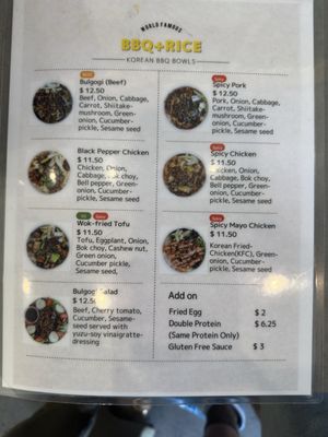 Menu photo 1 BBQ+RICE - Silverlake Los Angeles, CA