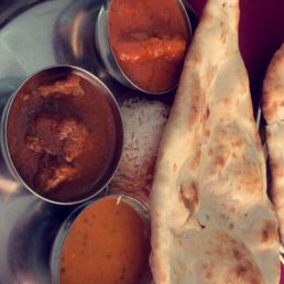 a plate of indian food