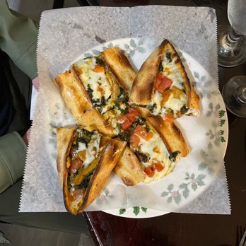 Turkuaz Cafe - Spinach & Chicken Pide - Turkish Near Me - Bloomington, Indiana
