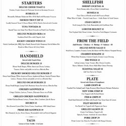 Deluxe Social House - Full Menu