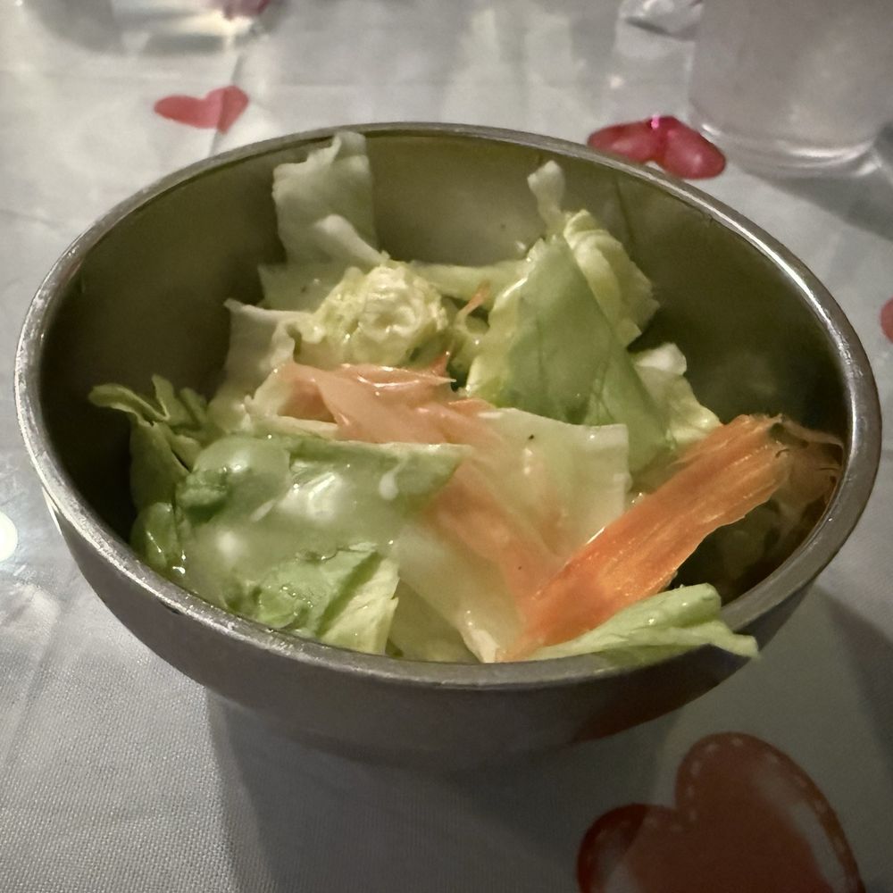 Dinner salad - delicious dressing