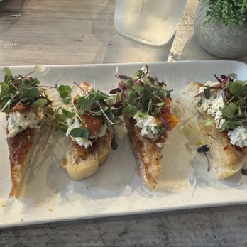 The Hampton Social - CRAB - SHRIMP BRUSCHETTA - Seafood Near Me - Dallas, Texas The Hampton Social - CRAB - SHRIMP BRUSCHETTA - Seafood Near Me - Dallas, Texas