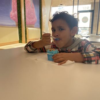 Cosmic Ice Cream - Cookie Monster with Reese's pieces - Ice Cream & Frozen Yogurt Near Me - Webster, Texas Cosmic Ice Cream - Cookie Monster with Reese's pieces - Ice Cream & Frozen Yogurt Near Me - Webster, Texas