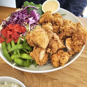 Demiya  - Karage chicken with salad side - Japanese Curry Near Me - Dublin, California
