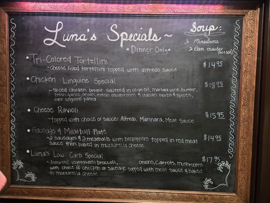 Menu photo 2 Luna Pizzeria & Italian Restaurant Clovis, CA Menu photo 2 Luna Pizzeria & Italian Restaurant Clovis, CA