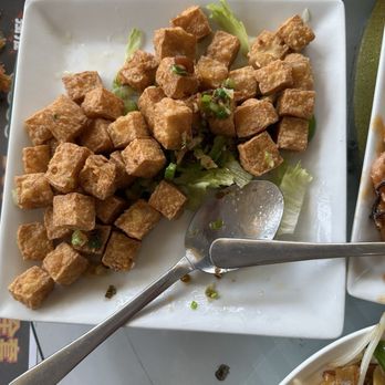 Longten Cafe - Fried salt & pepper Tofu - Hong Kong Style Cafe Near Me - Monterey Park, California