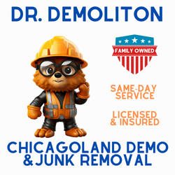 Dr Demolition - Insured, local family owned and operated junk removal and light demolition in the NW Chicago Suburbs.
