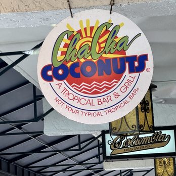 Cha Cha Coconuts - Sign - Bars Near Me - Sarasota, Florida