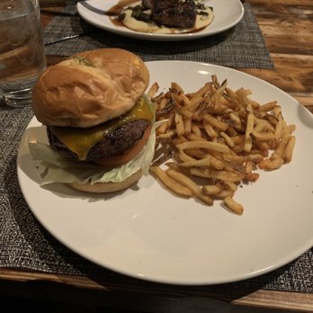 FlatIron Kitchen & Taphouse - The Burger!!! - New American Near Me - Davidson, North Carolina