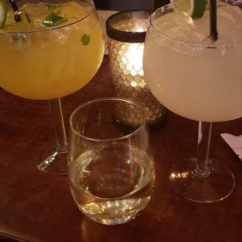 Cha Cha's Latin Kitchen - Mango, habanero margarita, classic margarita and Chardonnay - Bars Near Me - Brea, California Cha Cha's Latin Kitchen - Mango, habanero margarita, classic margarita and Chardonnay - Bars Near Me - Brea, California