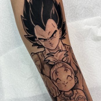 Golden Triangle Art Studio - Vegeta and bulla done by "Z" - Tattoo Near Me - Upland, California