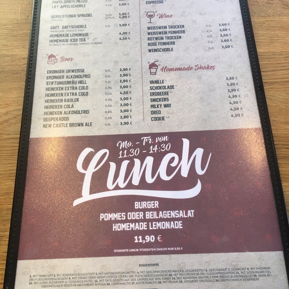 Burger House - Drinks - Burgers Near Me - Trier, RP Burger House - Drinks - Burgers Near Me - Trier, RP