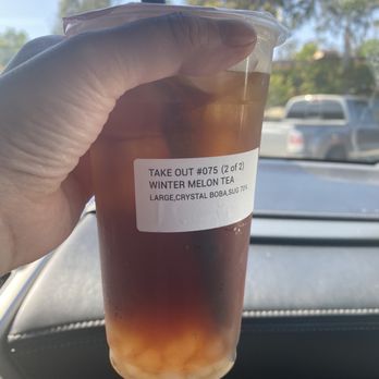 Ding Tea - Large winter melon tea. Barely any crystal boba. - Bubble Tea Near Me - Oceanside, California