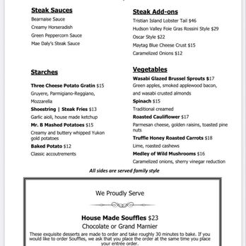 Mae Daly's - 1/8/26 FYI. Menu. - Steakhouses Near Me - Las Vegas, Nevada Mae Daly's - 1/8/26 FYI. Menu. - Steakhouses Near Me - Las Vegas, Nevada