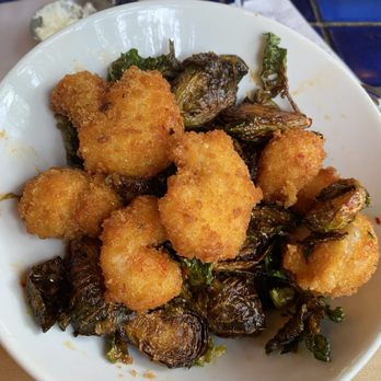 Cappy's Restaurant - Chrispy Gulf Shrimp & Brussels - New American Near Me - San Antonio, Texas