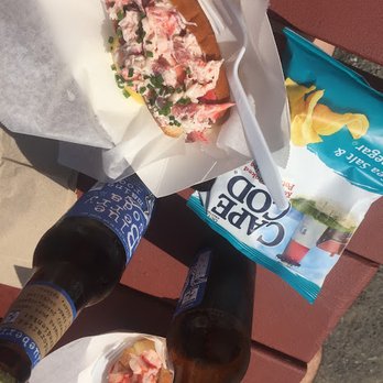 Bite Into Maine - Maine Style Roll, chips, and blueberry soda! - Seafood Near Me - Cape Elizabeth, Maine Bite Into Maine - Maine Style Roll, chips, and blueberry soda! - Seafood Near Me - Cape Elizabeth, Maine