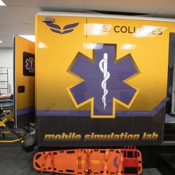 U.S. Colleges - Montclair - Mock Emergency Medical Transport in lab.