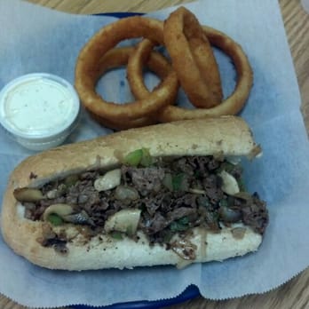 Phillysteak & Sub - C.2 Philly and steak combo. I chose the onion rings, comes with a drink. - Sandwiches Near Me - Hesperia, California Phillysteak & Sub - C.2 Philly and steak combo. I chose the onion rings, comes with a drink. - Sandwiches Near Me - Hesperia, California