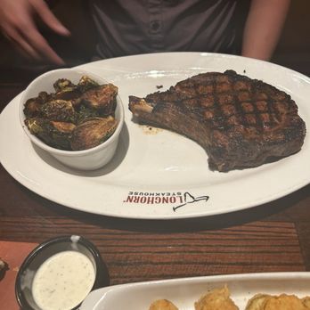 LongHorn Steakhouse - Outlaw Ribeye with Crispy Brussels Sprouts - Steakhouses Near Me - Wilmington, North Carolina LongHorn Steakhouse - Outlaw Ribeye with Crispy Brussels Sprouts - Steakhouses Near Me - Wilmington, North Carolina