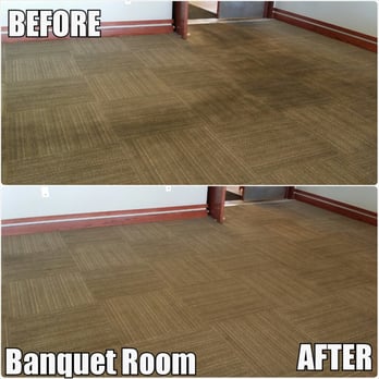 KG Clean - Before and after shot of carpet at local golf course. - Office Cleaning Near Me - Broomfield, Colorado