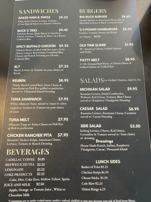 Menu photo 4 Buck’s Diner Port Hope, MI