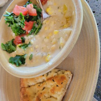 Monkeypod Kitchen - Coco corn chowder - New American Near Me - Lahaina, Hawaii