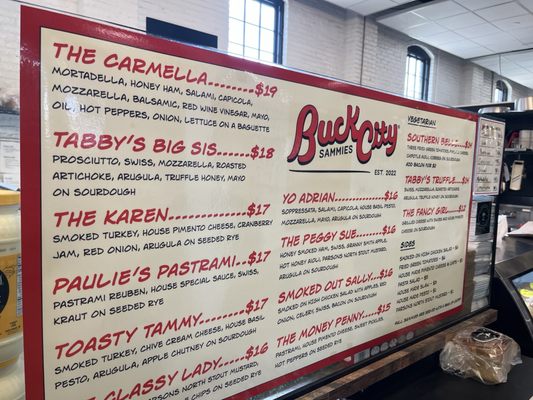 Menu photo 8 Buck City Sammies Columbus, OH