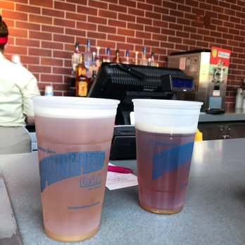 Duff Brewery Beer Garden - Blue Moon Mango and Angel City IPA - Beer Gardens Near Me - Universal City, California